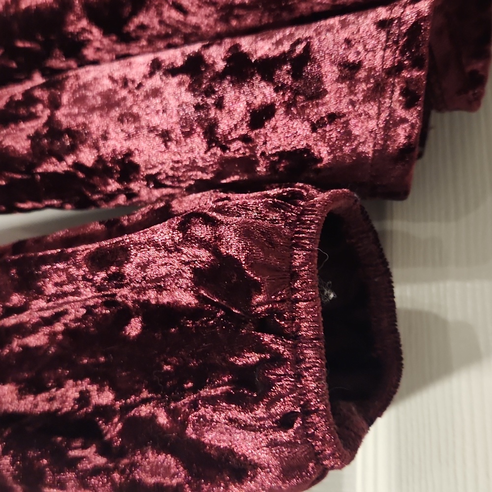 Maurices Velvet Wine Blouse - Picture 5 of 7